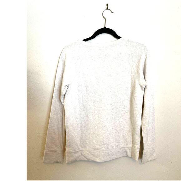 J. Crew 100% Cotton OVERSIZED Textured Sweatshirt SIZE S - Picture 4 of 9